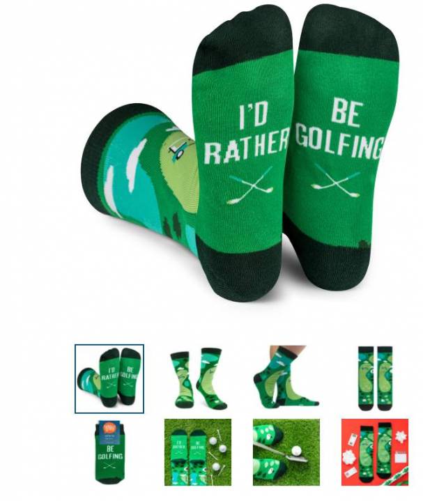 Lavley Products, I'd rather be golfing socks