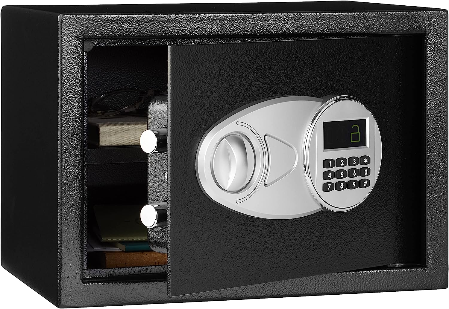 Amazon Basics Steel Electronic Safe Box