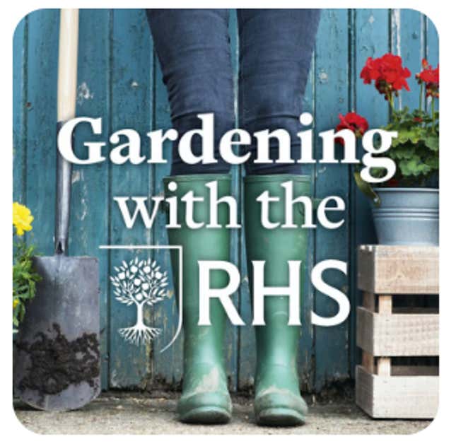 Gardening with the RHS podcast logo 