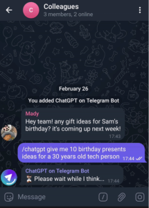 ChatGPT Telegram Bot