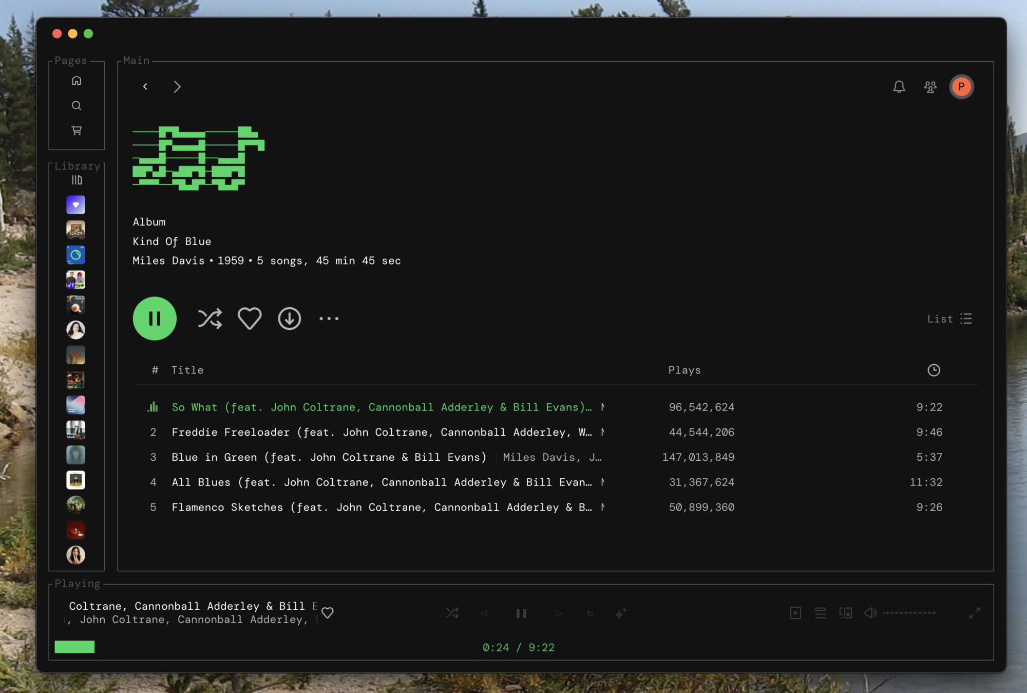 Spotify but it looks like a command line app for some reason