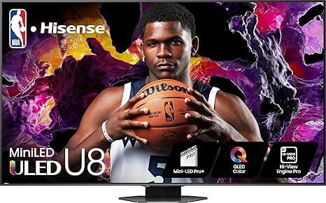 Hisense 65-Inch Class U8 Series Mini-LED ULED 4K UHD Google Smart TV